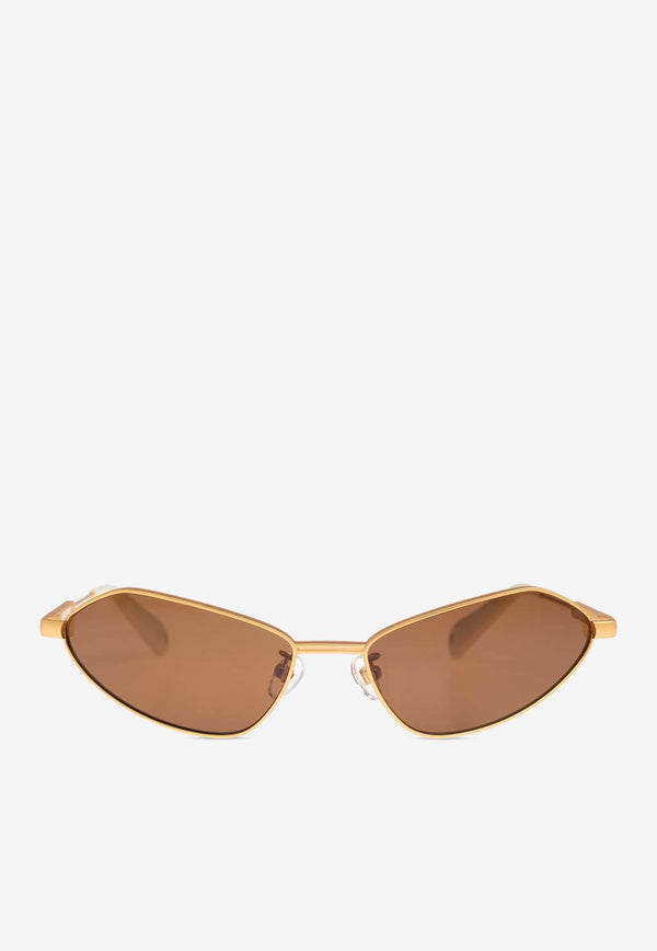 Jacquemus Engraved Logo Cat-Eye Sunglasses Brown JAC68 0-C1SUN