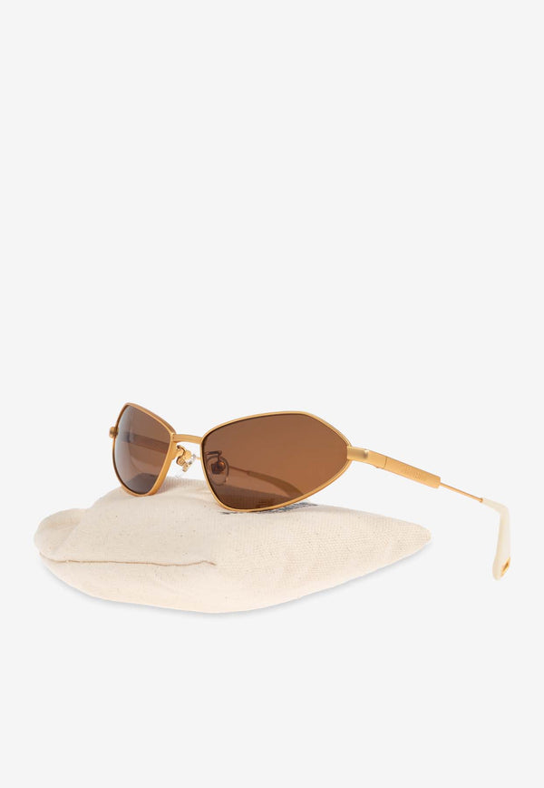 Jacquemus Engraved Logo Cat-Eye Sunglasses Brown JAC68 0-C1SUN