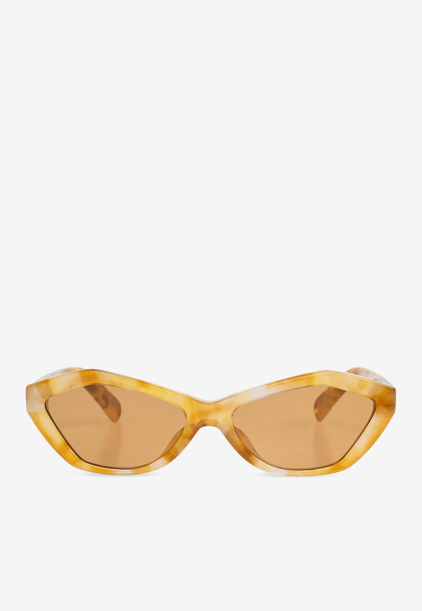 Jacquemus Bambino Geometric Sunglasses Brown JAC42 0-C8SUN