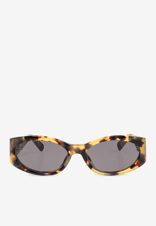 Jacquemus Metal Logo Oval Sunglasses Gray JAC4 0-C9SUN