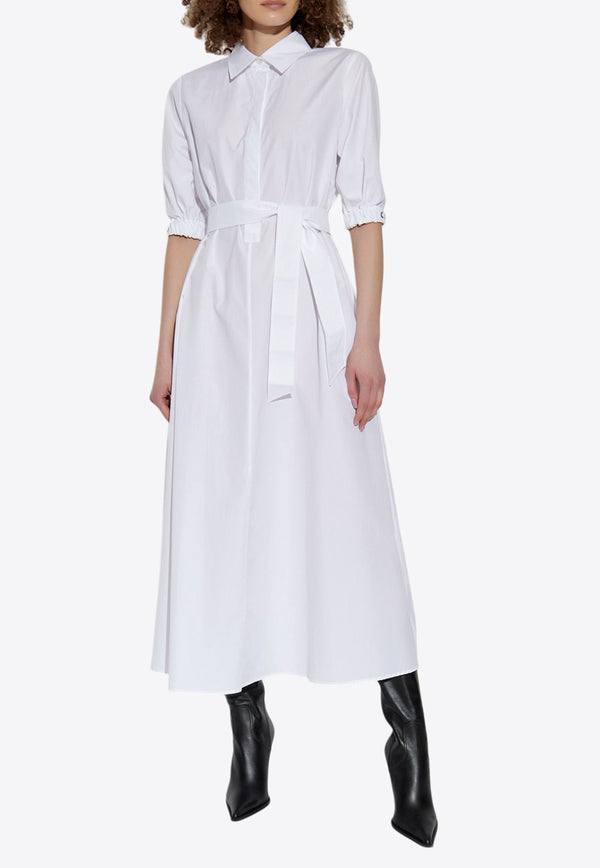 Max Mara Hoyo Midi Shirt Dress White HOYO 2511221152-001