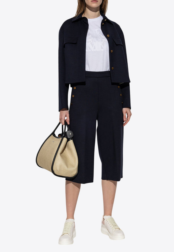 Max Mara Talamo Cropped Jacket Navy TALAMO 2511911021-003