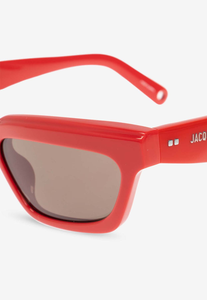 Jacquemus Salon Cat-Eye Sunglasses Gray JAC62 0-C4SUN