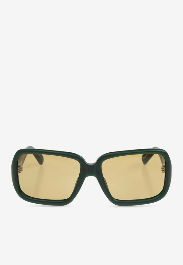 Jacquemus Cabana Square Sunglasses Yellow JAC86 0-C3SUN