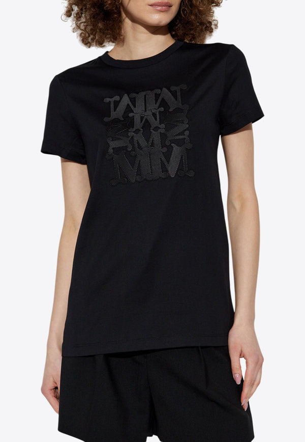 Max Mara Giovane Embroidered T-shirt Black GIOVANE 2511941042-024