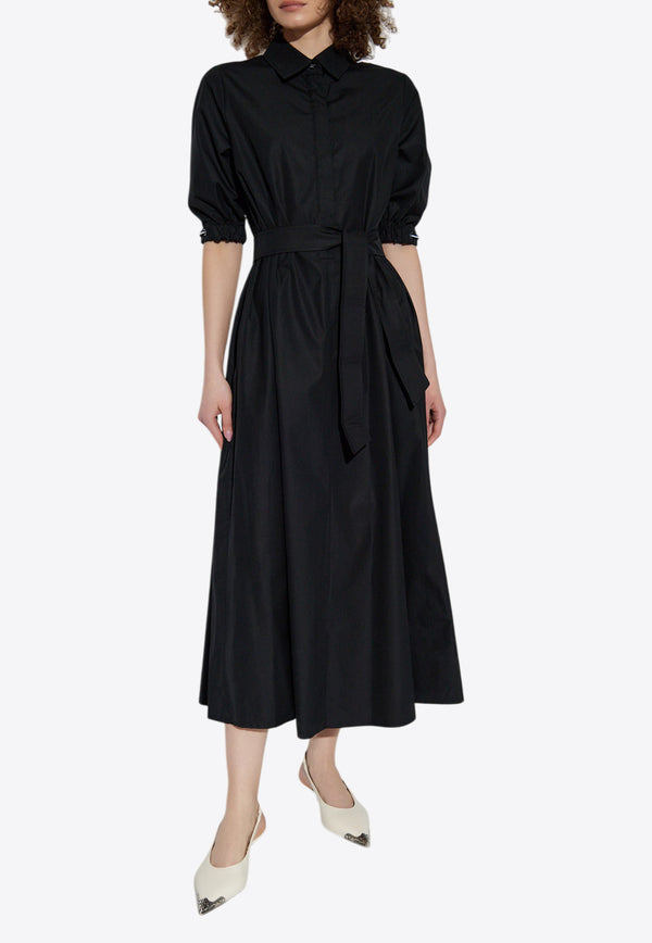 Max Mara Hoyo Midi Shirt Dress Black HOYO 2511221152-003