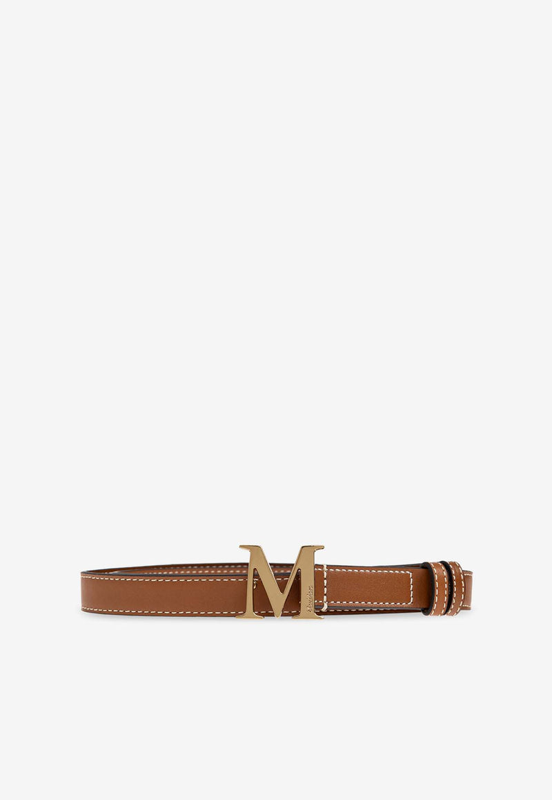 Max Mara M Classic Leather Belt Brown MCLASSIC20 2514501012-001