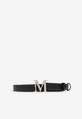 Max Mara M Classic Leather Belt Black MCLASSIC20 2514501012-003