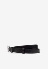 Max Mara M Classic Leather Belt Black MCLASSIC20 2514501012-003