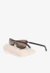 Jacquemus Shield Logo Sunglasses Gray JAC69 0-C1SUN