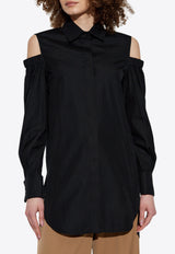 Max Mara Ragni Cold-Shoulder Shirt Black RAGNI 2511191032-003