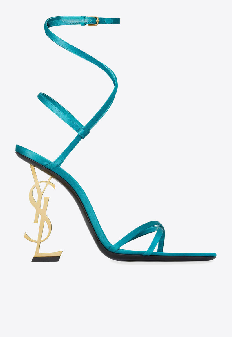 Saint Laurent Opyum 110 Monogram Sandals Blue 8179729QNBS_4415