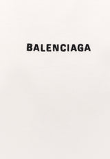 Balenciaga Logo-Embroidered Crewneck T-shirt White 818431TPVK1_9040