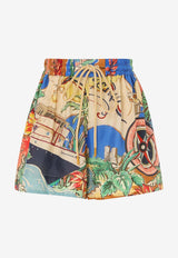 Zimmerman Alight High-Waisted Shorts 8478ARS241MULTICOLOUR