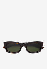 Retrosuperfuture Ambos 3627 Tortoiseshell Square Sunglasses Green 85Z-I436PVC/O_SUPER-3627