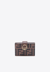 Fendi FF Monogram Leather Cardholder Brown 8M0301AAFM_F13VK