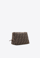 Fendi Medium FF Jacquard Vanity Pouch Brown 8N0171AKBI_F0XEC