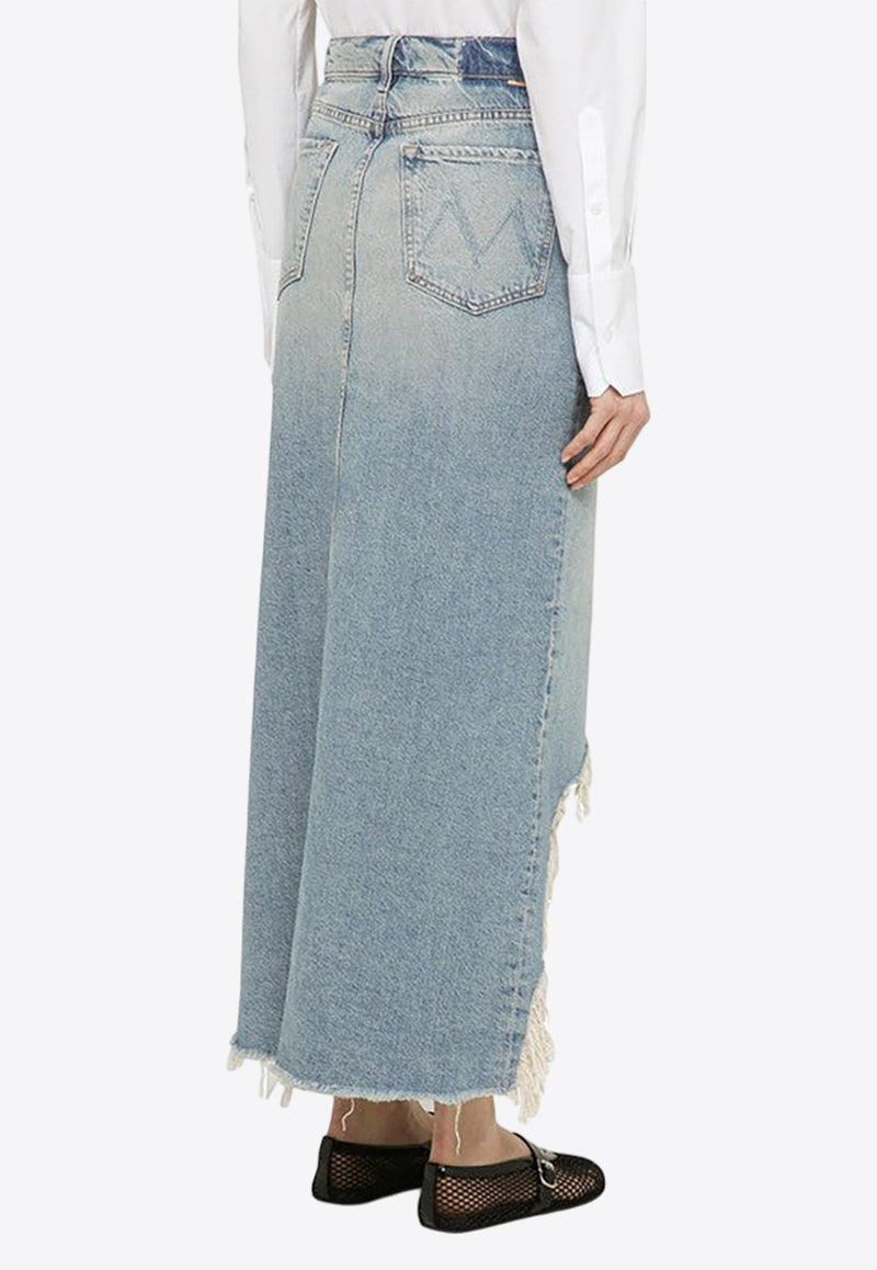 MOTHER The Ditcher Maxi Super Frayed Skirt Blue 90451-1085DE/O_MOTH-AYF