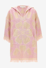 Zimmermann Pop Hooded Towel Mini Dress 9386DSS244PINK