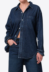 Citizens of Humanity Kayla Oversized Denim Shirt 9409-3028DARK BLUE