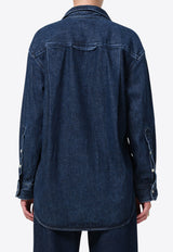 Citizens of Humanity Kayla Oversized Denim Shirt 9409-3028DARK BLUE