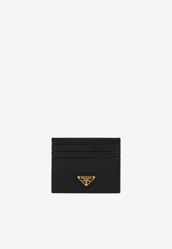 Triangle Logo Leather Cardholder