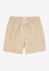 Derek Rose Tropez Geometric Print Swim Shorts Sand 9761-TROP016SANSAND