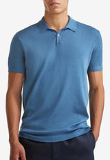 Derek Rose Jacob Sea Island Polo T-shirt Blue 9850-JACO002BLUBLUE