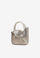 Mini Ivy Crystal-Embellished Top Handle Bag Le Silla 9979UBAGXXXXSTE 907