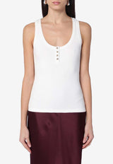 Anine Bing Alessia Ribbed Tank Top White A-08-10316CO/Q_ANINE-IVY26