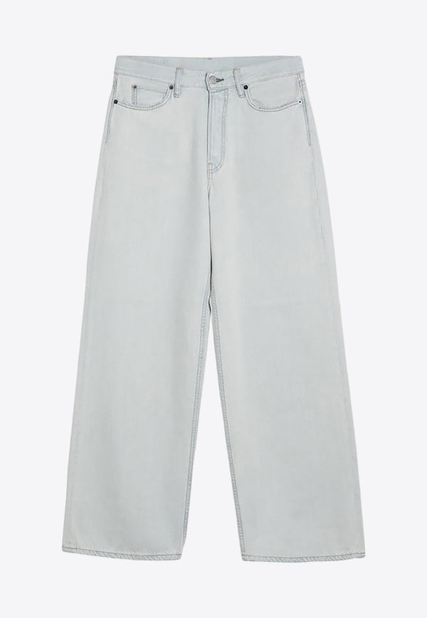 Acne Studios Logo Patch Wide-Leg Jeans Blue A00496DE/P_ACNE-228