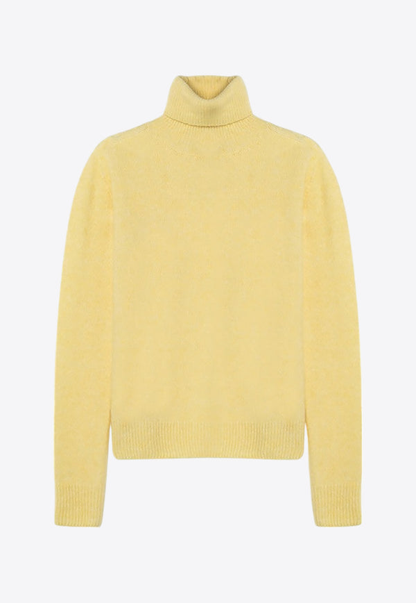 Roberto Collina Cashmere-Blend Turtleneck Sweater Yellow A01003A01/P_ROBER-43