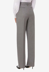 Moschino Straight-Leg Wool Pants A032155190507 0507 Gray