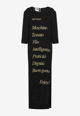 Moschino Archive Capsule Maxi Dress A045655331555 1555 Black