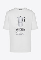 Moschino Printed Logo T-shirt White  A0706 0241 1001