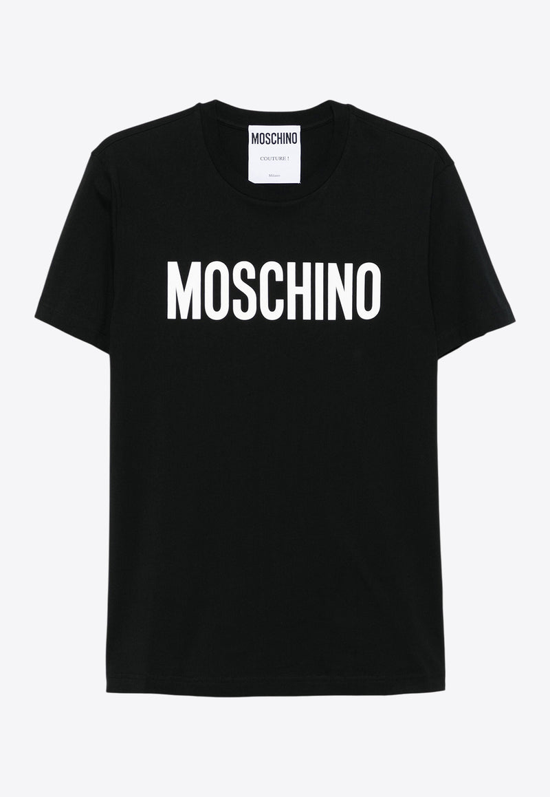 Moschino Logo Print T-shirt Black A0720 0241 1555