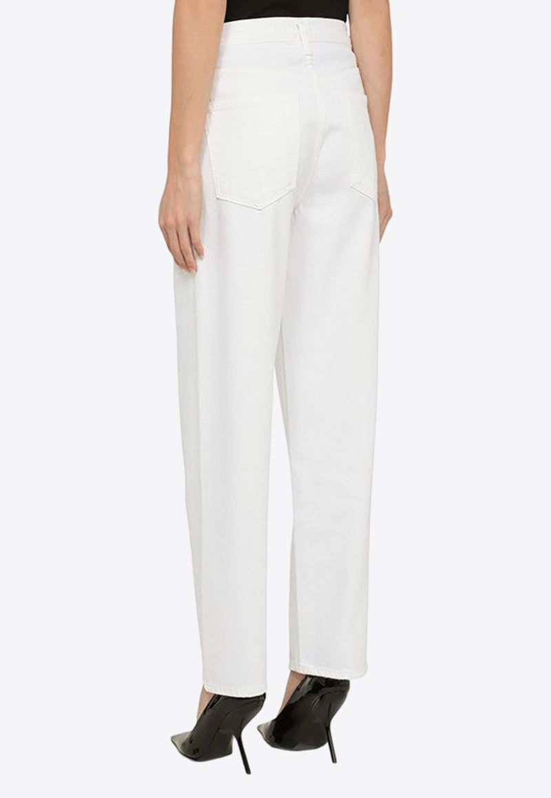 Agolde Criss Cross Straight-Leg Jeans White A097B1183/O_AGOLD-MSHAK