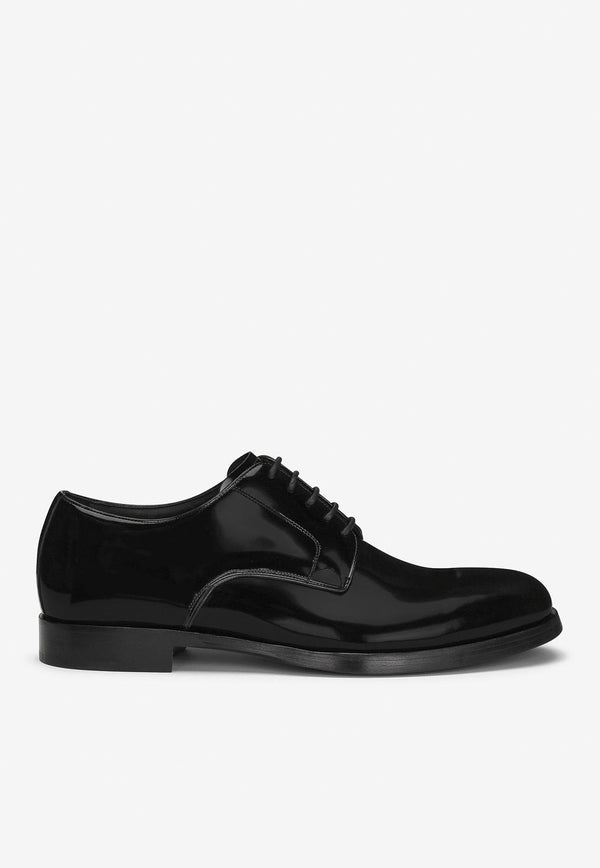 Dolce 
Gabbana Leather Derby Lace-Up Shoes Black A10793 A1037 80999