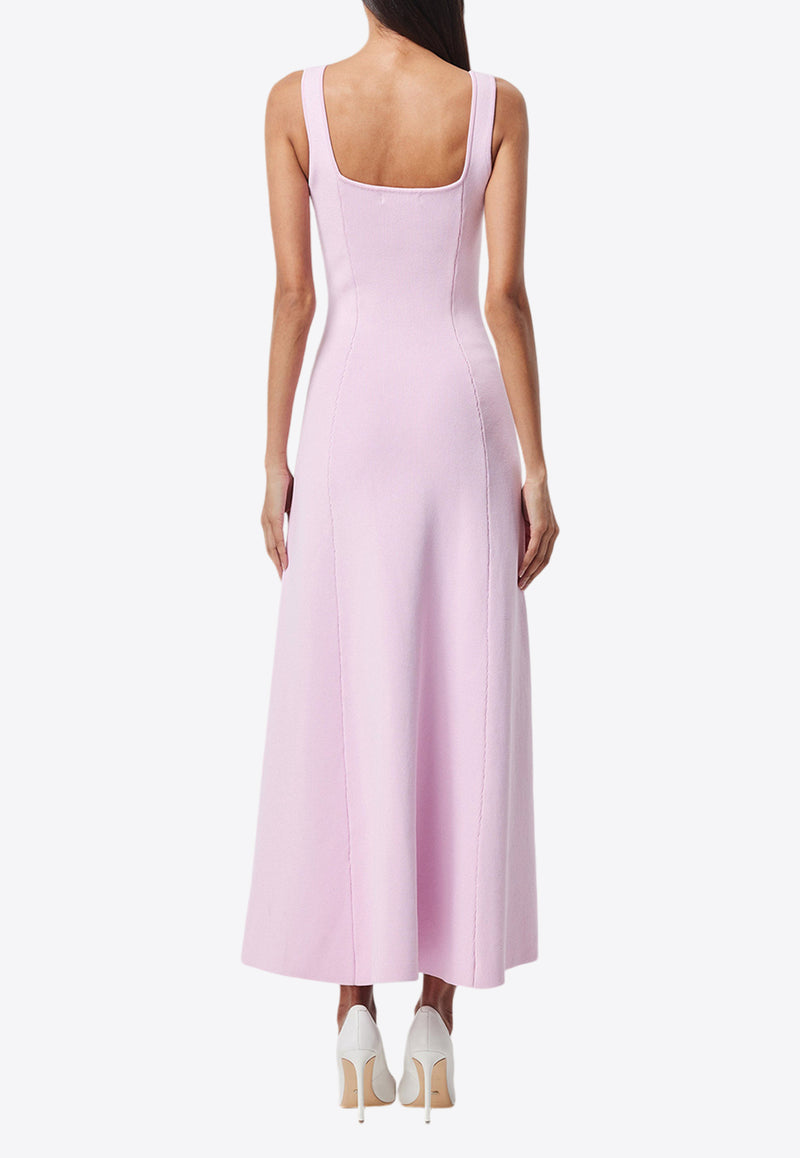 Mossman Monaco Crepe Sleeveless Maxi Dress Pink A1108PINK