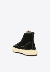 Maison MIHARA YASUHIRO Peterson 23 Canvas High-Top Sneakers Black A13FW737CO/P_MIHAR-BLK