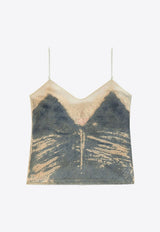 Diesel Devoré Panel Distressed Denim Top Blue A17105068QI_01