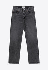 Agolde Valen Washed-Effect Jeans Gray A1951346/Q_AGOLD-PIRT