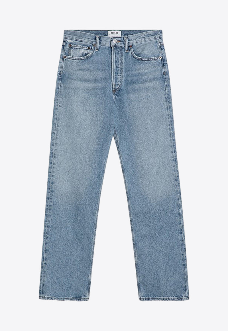 Agolde Washed-Out High-Rise Jeans Light Blue A1991206/Q_AGOLD-HRNC