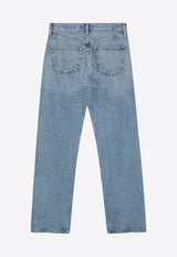 Agolde Washed-Out High-Rise Jeans Light Blue A1991206/Q_AGOLD-HRNC