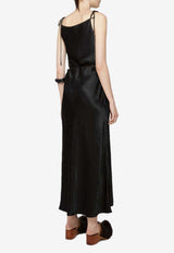 Acne Studios Drawstring Midi Dress Black A20752PL/Q_ACNE-900