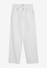 Agolde V-waist Straight Jeans White A2081183/Q_AGOLD-MSHAK