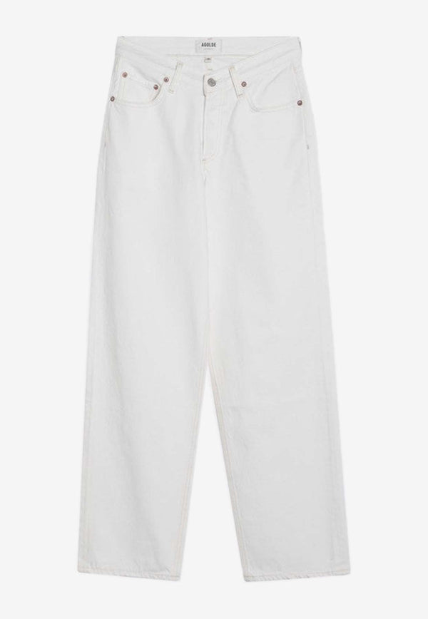 Agolde V-waist Straight Jeans White A2081183/Q_AGOLD-MSHAK