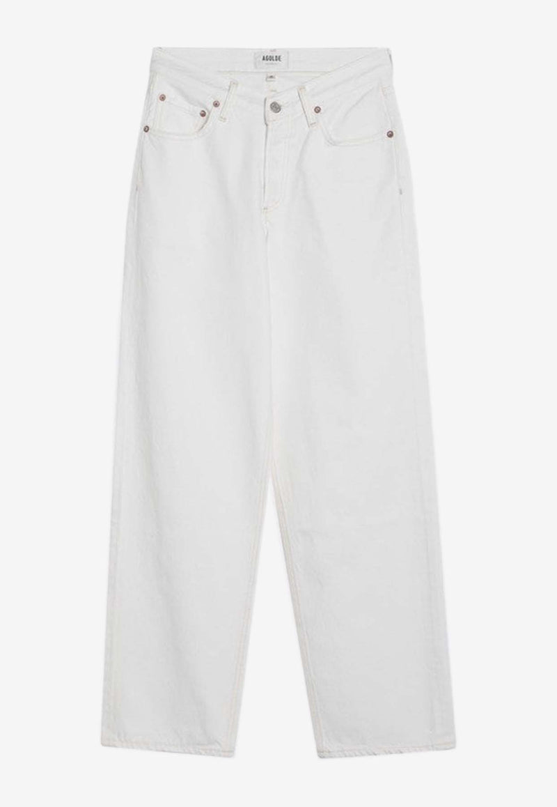 Agolde V-waist Straight Jeans White A2081183/Q_AGOLD-MSHAK