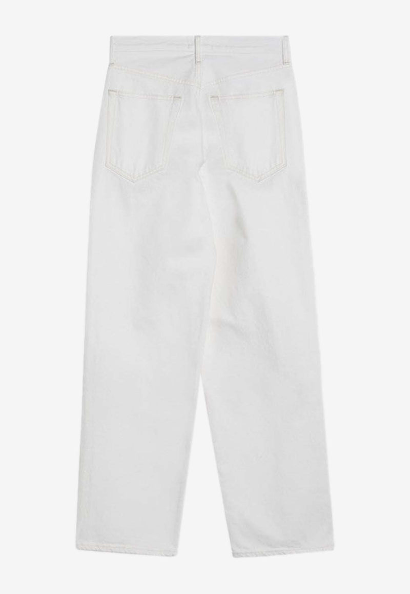 Agolde V-waist Straight Jeans White A2081183/Q_AGOLD-MSHAK