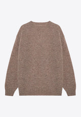 Auralee Wool and Cashmere Crewneck Sweater Beige A24AP02SCWO/P_AURA-TB